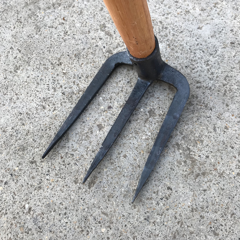 锄头农用小家用种花锄挖土园艺全钢户外神器隆鼎 小锄头(二齿)【图片