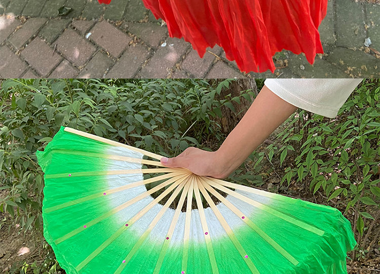 秧歌扇子舞蹈扇子大秧歌扇子长绸扇广场舞跳舞扇扭秧歌大扇子大号中国
