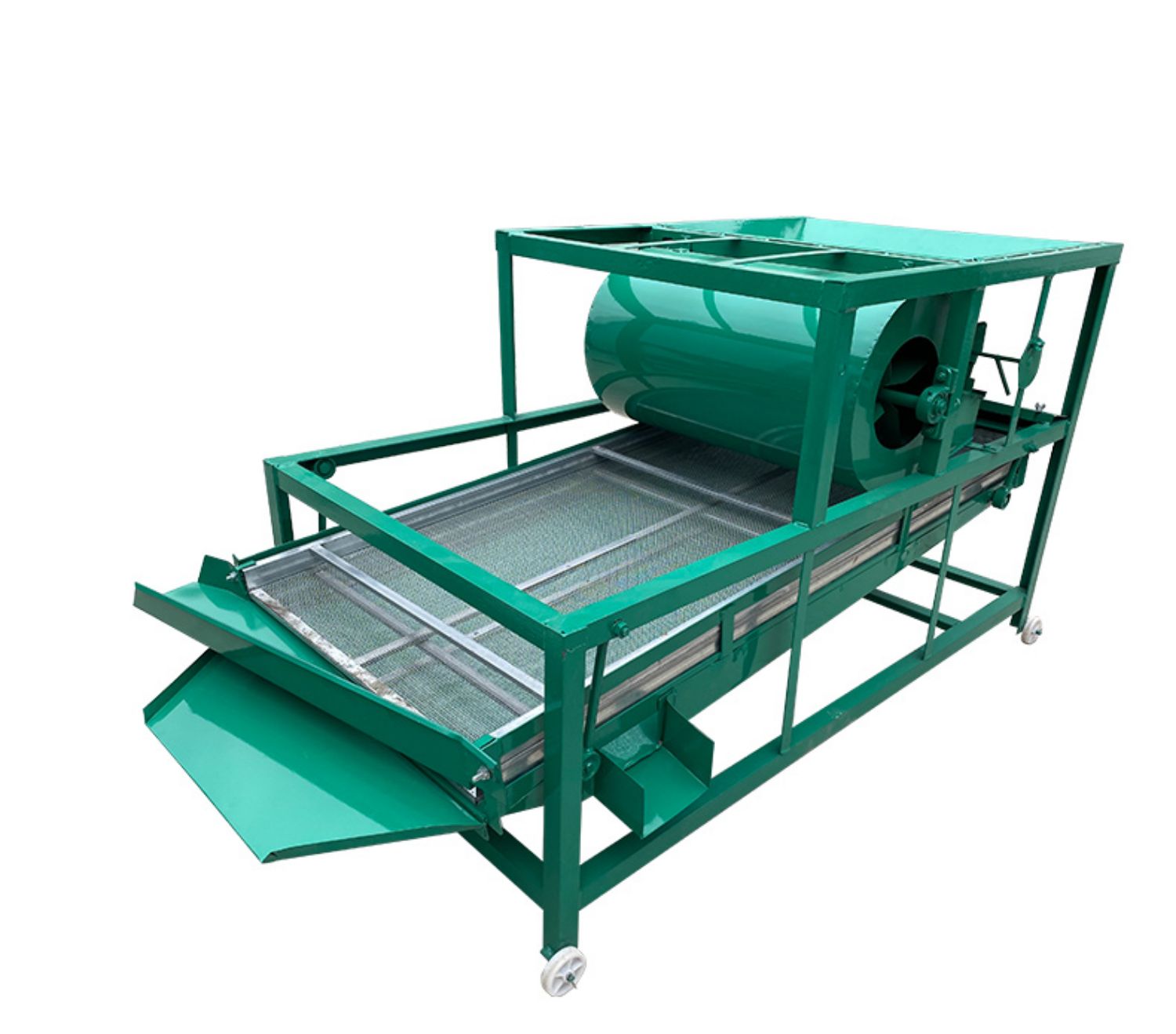 玉米大豆筛选机小麦稻谷净选机震动筛子粮食精选机振动菜籽清选机