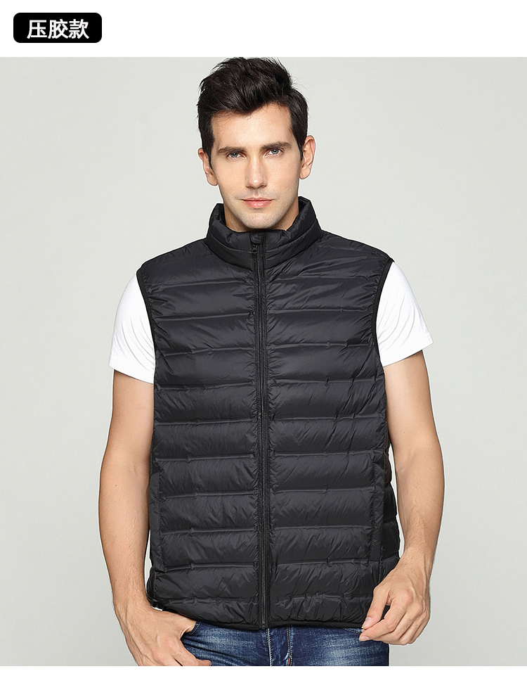 96polostan品牌保罗羽绒马甲新款秋冬无缝羽绒马甲男轻薄背心内胆大