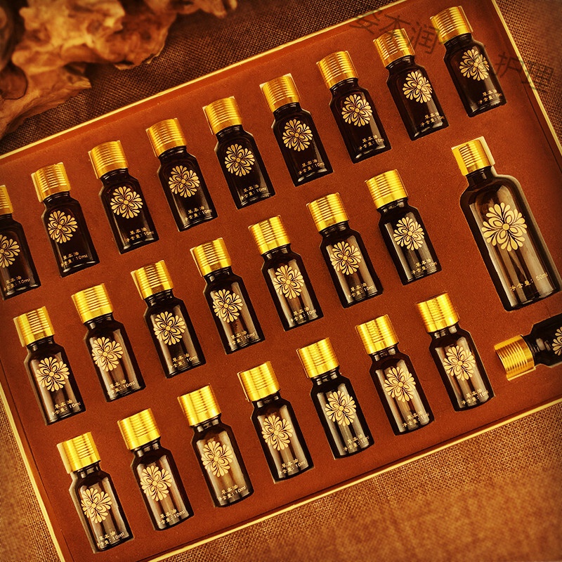 24次草本油养生套盒美容院专用肩颈背部胸部身体按摩精油臀部