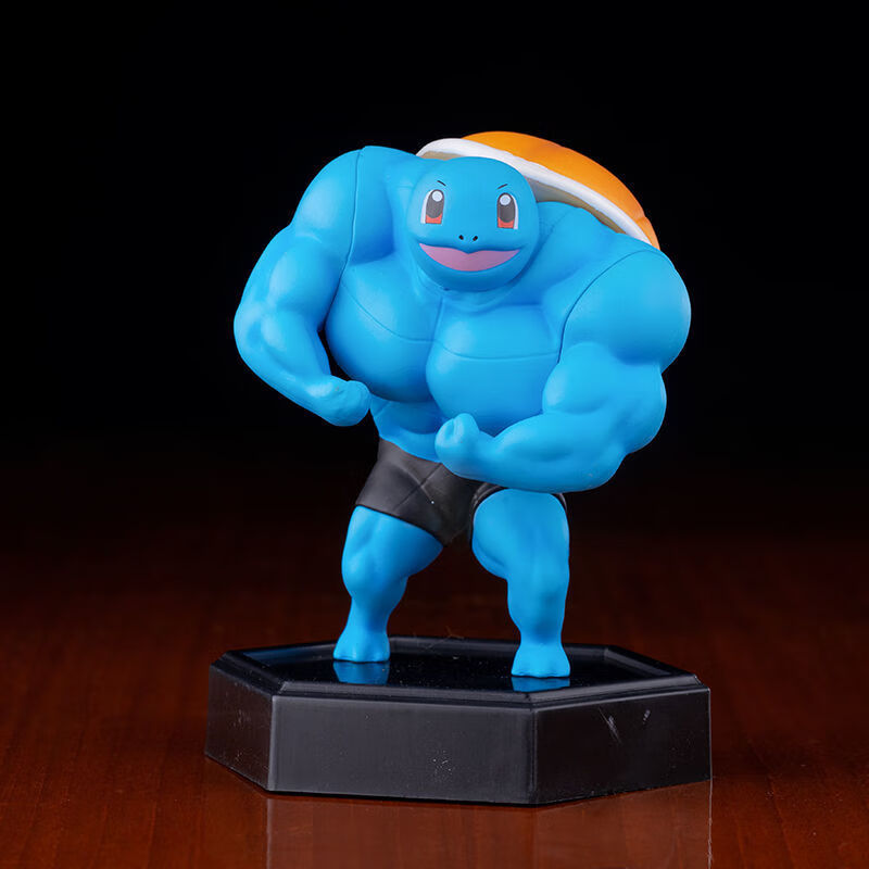 小火龙杰尼龟妙蛙种子模型 豪华版肌肉皮卡丘【配哑铃 精灵球】【图片