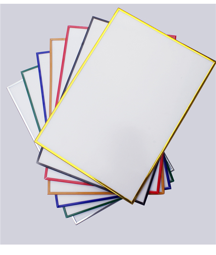 kt板相框线条pvc塑料广告大边条kt条u型条银包金装饰边广告牌包边 亮