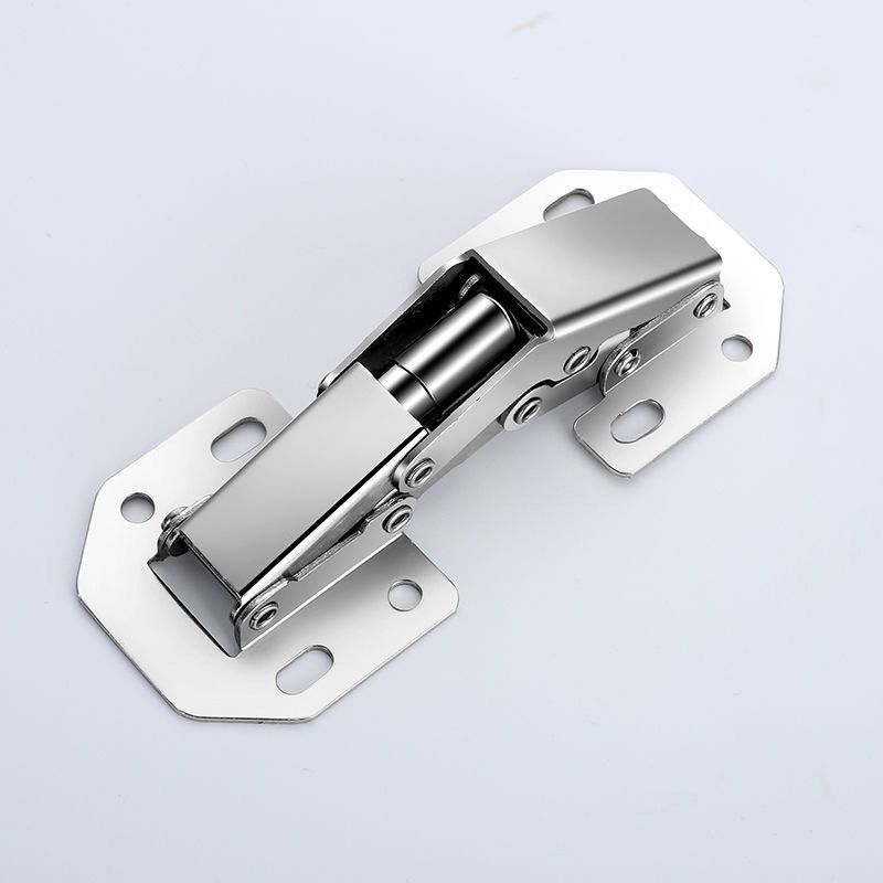 柜门铰链液压阻尼缓冲橱柜门免开孔半盖合页厨门无需开槽柜门铰链3寸