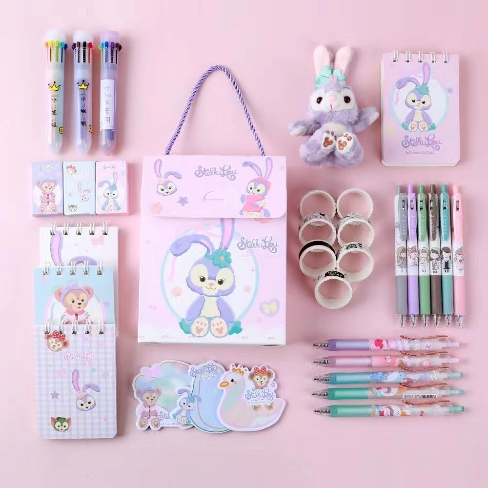 lzn 可爱星黛露文具套装礼盒女生少女心学生文具套装高颜值文具盲袋