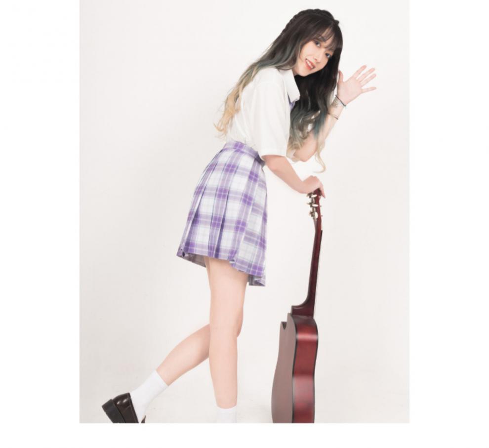 塔利尔德白鹿jk制服紫疏白鹿疏疏jk制服裙格裙原创日系百褶裙学生裙子