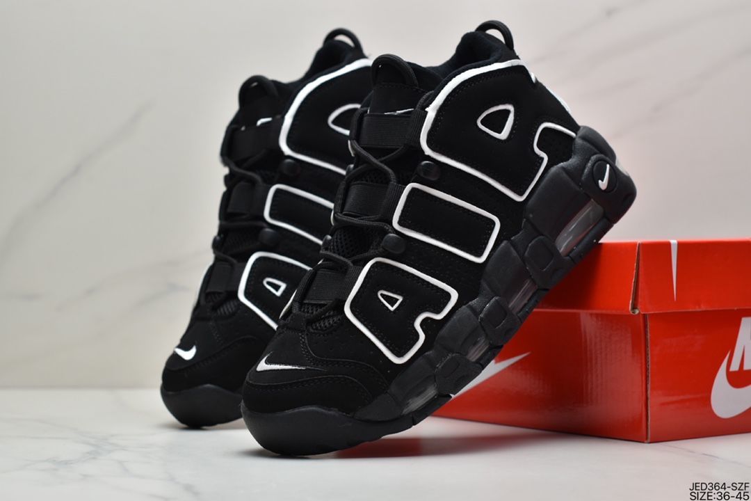 皮蓬大air篮球鞋男外星人白淡蓝实战学生专业女气垫实战耐磨运动 黑白