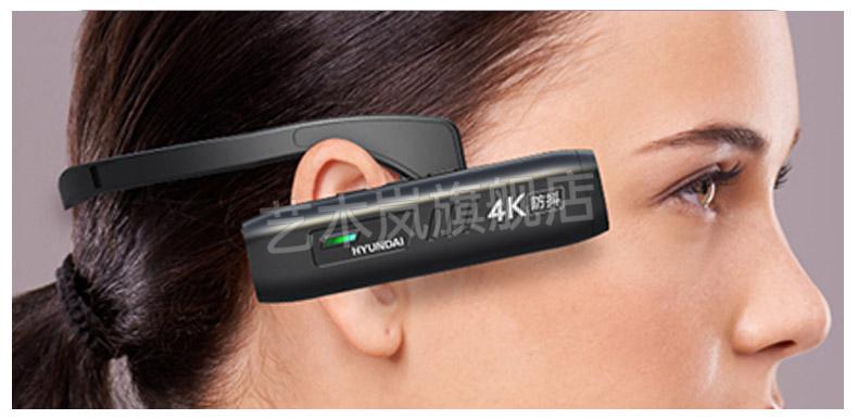 新款hfk摩托车行车记录仪韩国现代4k摄像机高清头戴式防抖记录仪运动