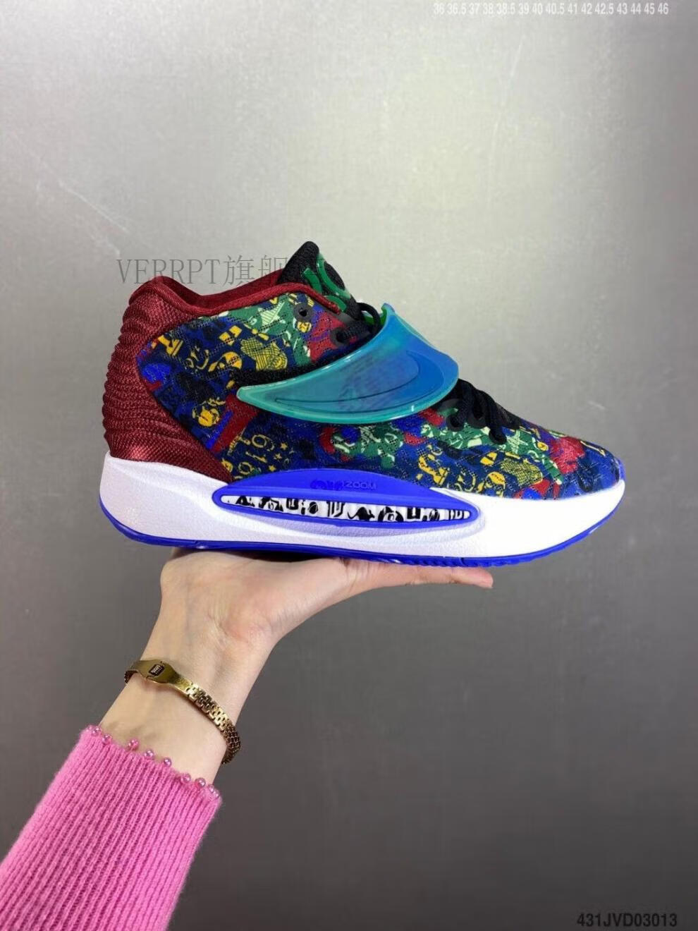 【官方旗舰店】 kd 14 日落 黑色银灰 杜兰特14灰粉橙浅绿 米兰黄实战