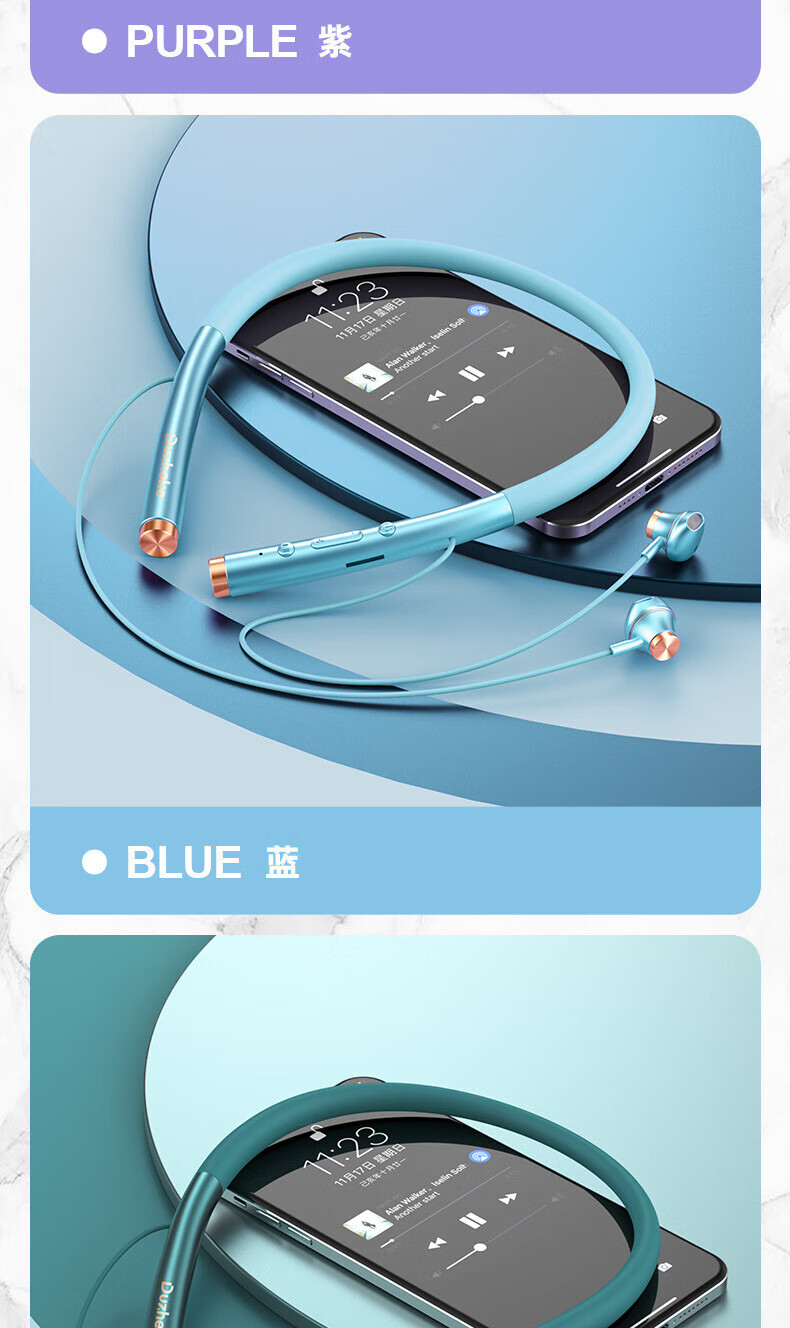 索尼(sony)wi-c200颈挂式蓝牙耳机无线蓝牙耳机可插卡mp3一体颈挂脖式