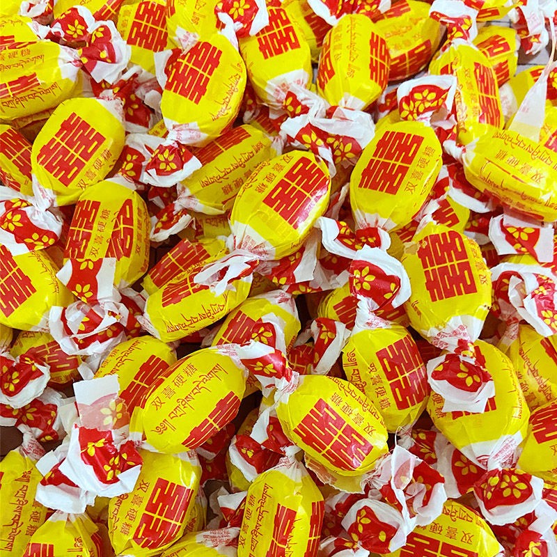 老式返砂双喜水果硬糖回忆80后零食多种口味果味糖果喜糖年货双喜原味