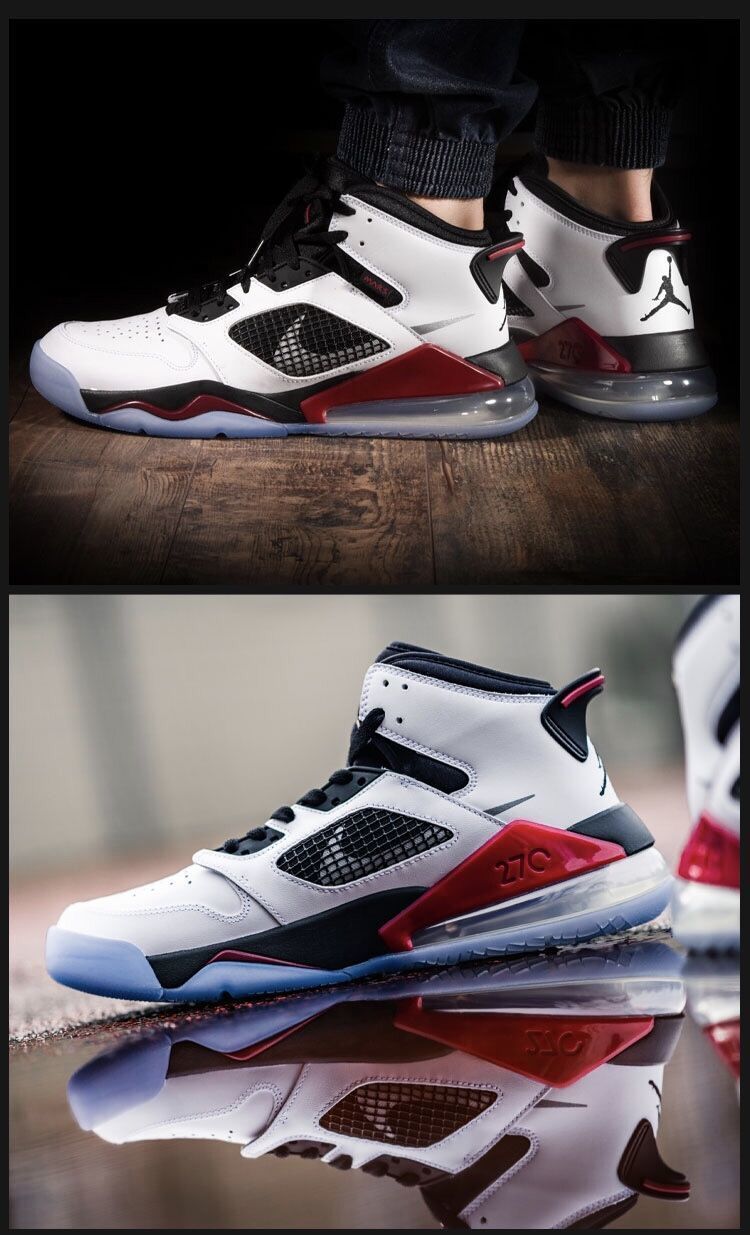 ajmars270白红火星纯原鸳鸯中帮中帮low男女气垫透气实战篮球鞋aj270