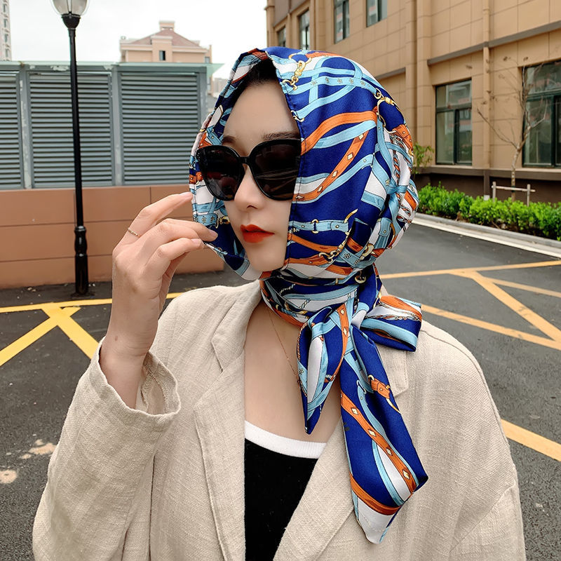 karond新品头巾女回族的纱巾新款头套仿飘带帽子款绑巾网红方便回族