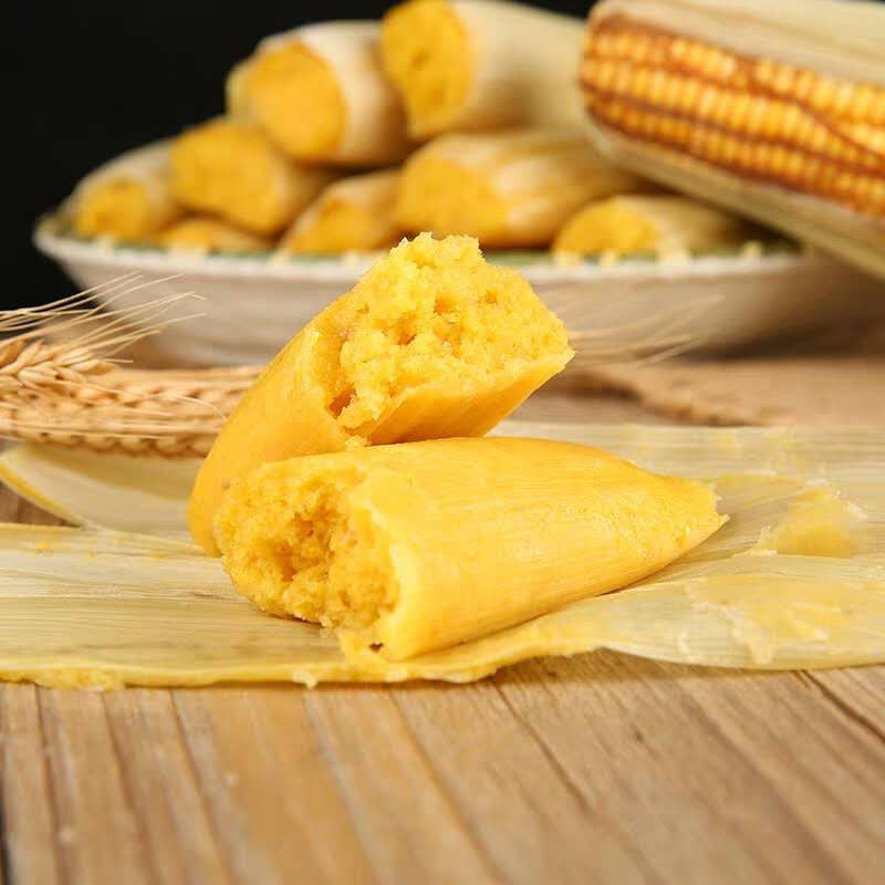 重庆巫山特产传统桐子业叶 四川特产宜宾农家自制玉米粑包谷粑粑10个