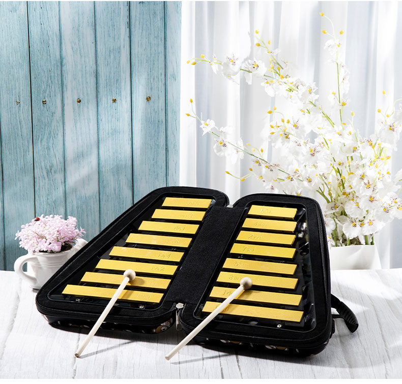 叮当小钟琴16音幼儿园儿童乐器铝板琴双排初学者早教便携式第二代16音