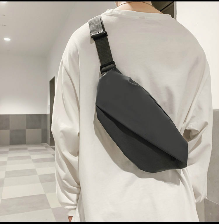 仓梵斜包挎包男士跨肩包潮日系胸包男士ins简约单肩包腰包背包小挎包