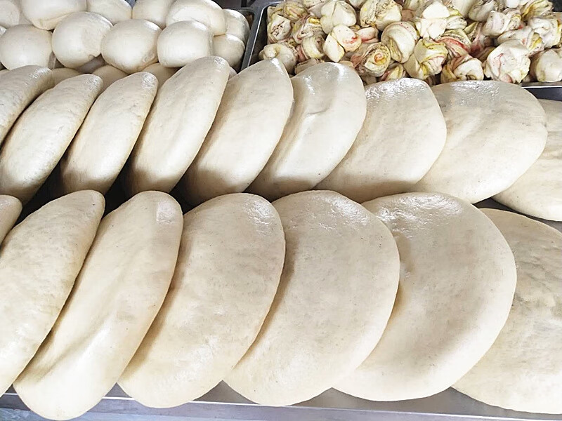 新疆胡麻蒸饼大馒头纯手工花过年馍馍千层饼花卷冷冻无糖五谷面食 咸