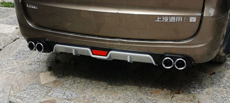 碳纤压纹扰流板鲨鱼鳍后保险杠导流板四出128cm假四出亚光黑色后扰流