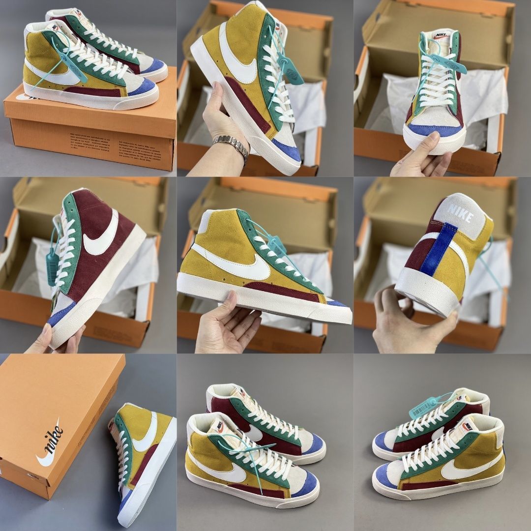 【官方旗舰】aj开拓者blazer mid77电玩像素sb高帮板鞋联名男女涂鸦刺