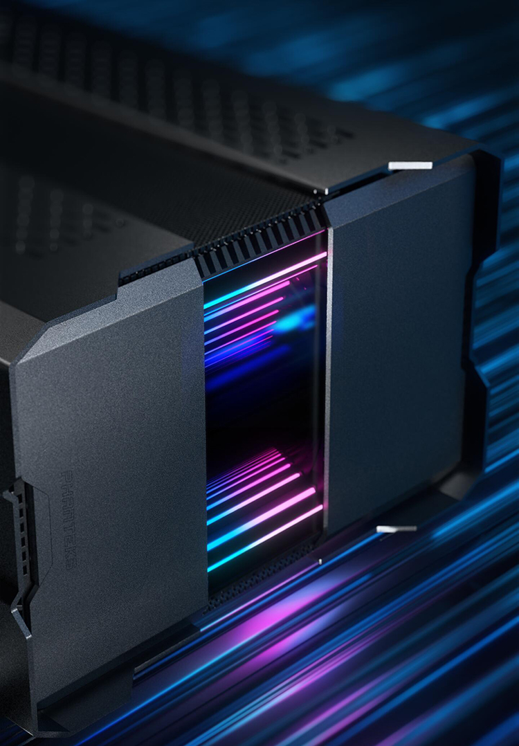 evolvshiftxt追风者p121新款变形迷你itx电脑机箱银色官方标配