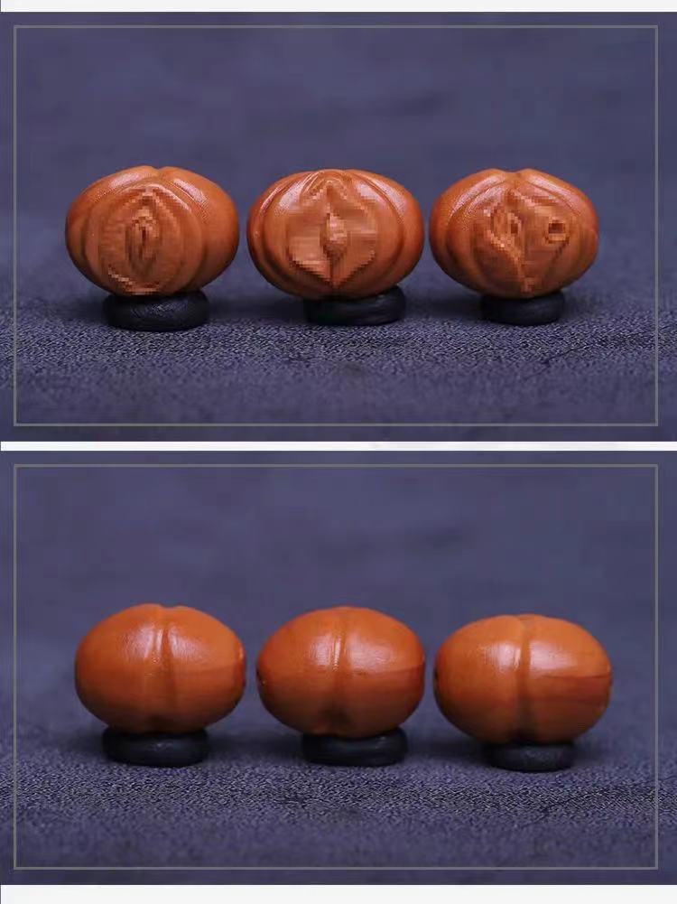 橄榄核手串橄榄胡女阴生命之源九阴一阳核雕手串升值加薪文玩美嘉彩