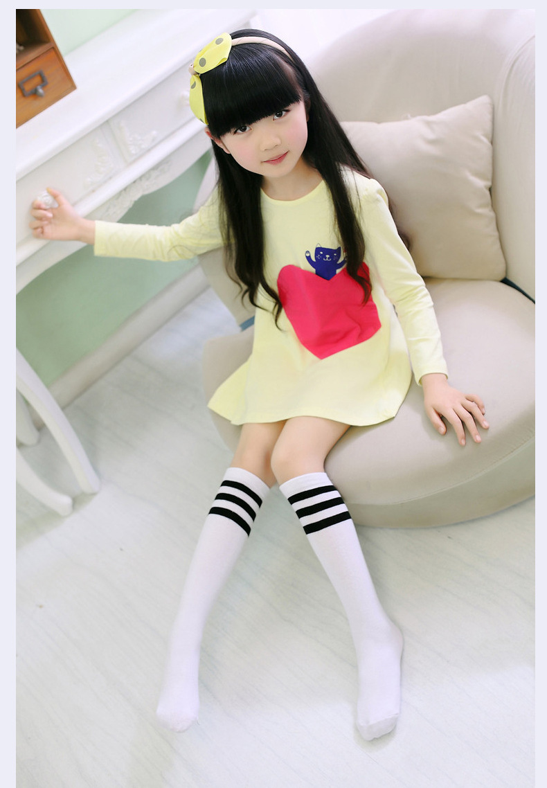 丹仔儿童长筒袜女童过膝袜春秋款小女孩jk袜小中大童及膝袜夏季半腿