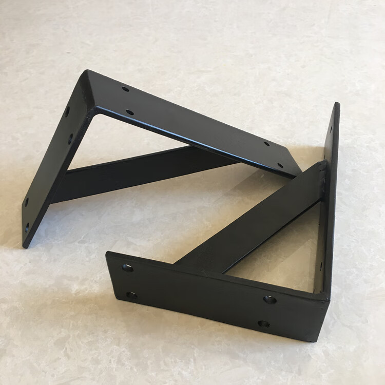 惢琪 层板托加厚三角铁架吧台支架洗手盆托架墙壁台面三脚架置物架