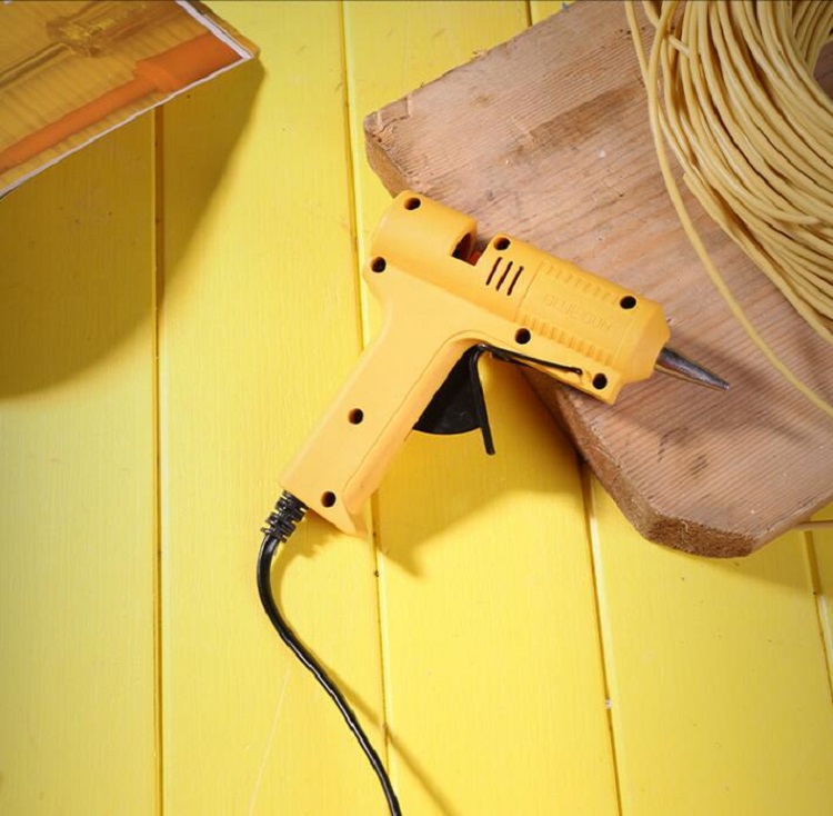 得力deli热熔胶枪手工制作胶抢多功能家用电热溶棒胶胶水条小号热融胶