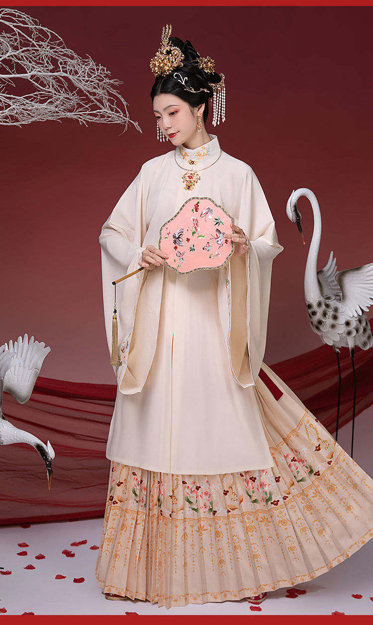 明制婚服凤台曲 凤求凰 花嫁明制合领汉服立领衫对襟齐腰霞帔重工刺绣