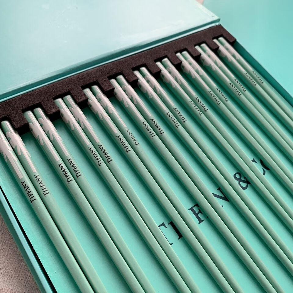 tiffany蒂芙尼炻瓷炫彩筷子10件套欧式高档防滑分色酒店防霉 tiffany