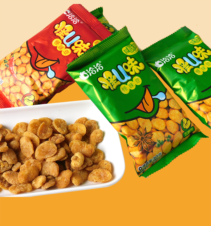 洽洽怪u味怪味豆恰恰蚕豆兰花豆胡豆子小零食品吃货小吃休闲炒货口味