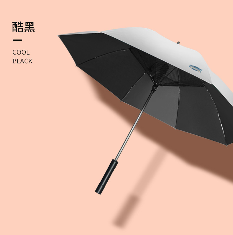 风扇遮阳雨伞雨伞男女长柄带风扇伞晴雨两用太阳伞防晒降温神器遮阳伞