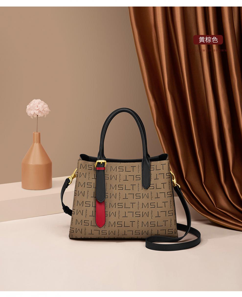 gdcklvick轻奢品牌女包夏季法国古典印花系列设计单肩手提包头层牛皮