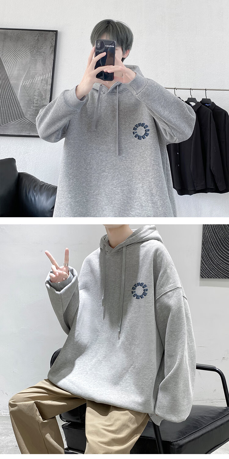 tnt时代少年团马嘉祺刘耀文同款卫衣男春秋连帽欧美高街情侣装外套