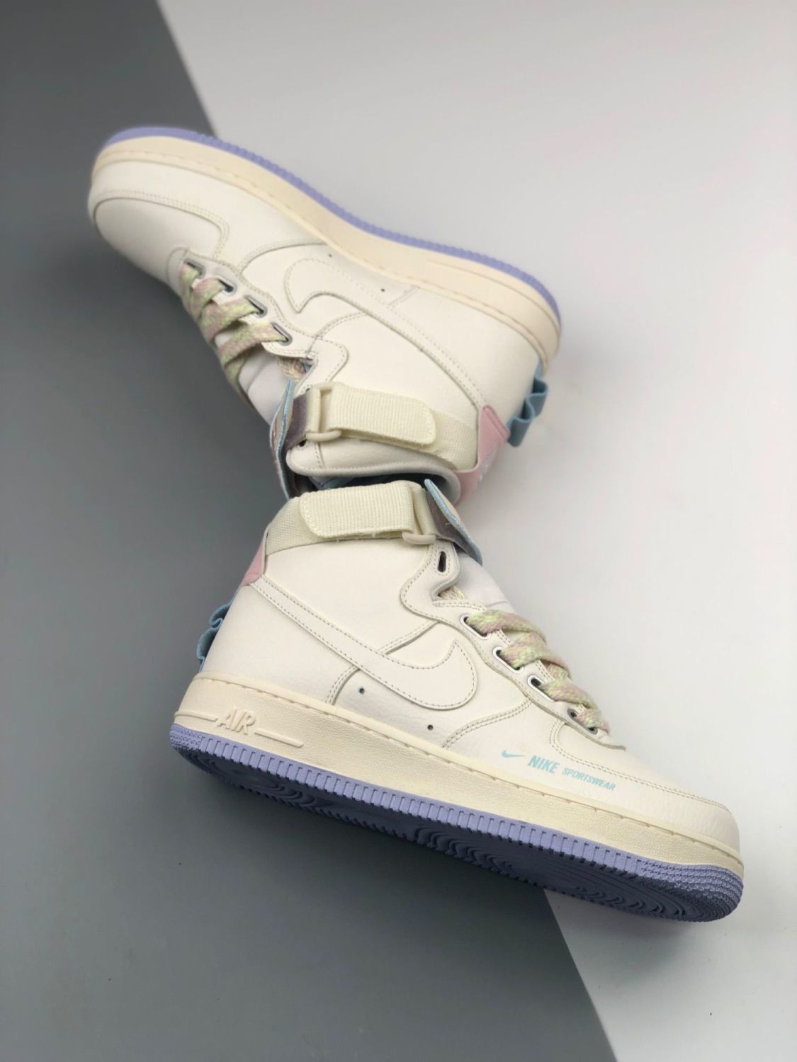 热门款 空军一号 af1独角兽米白 头层气垫男女运动鞋休闲板鞋 空军