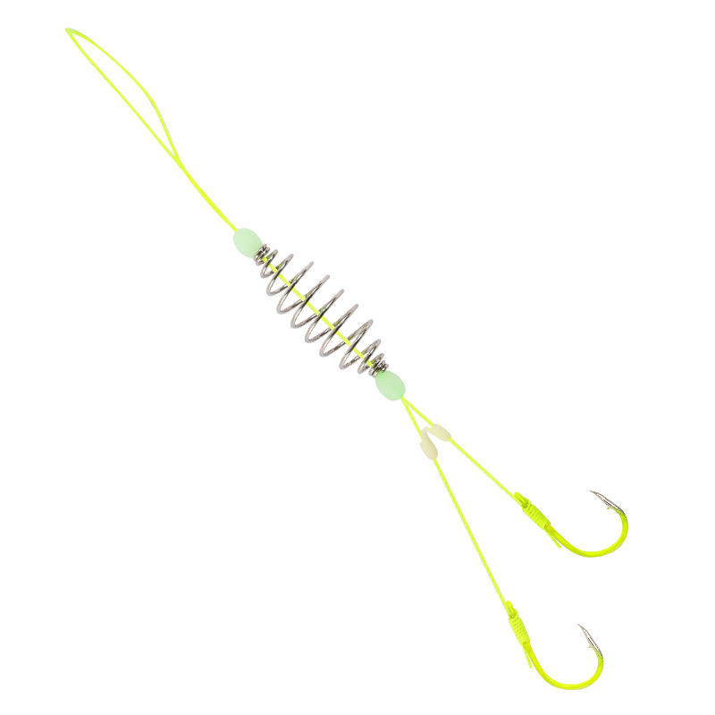 钓鲢鳙鱼线组 手杆鲢鳙钓组鲢鱼钩鲢鳙钓鱼钩套装双钩花鲢白鲢钩弹簧