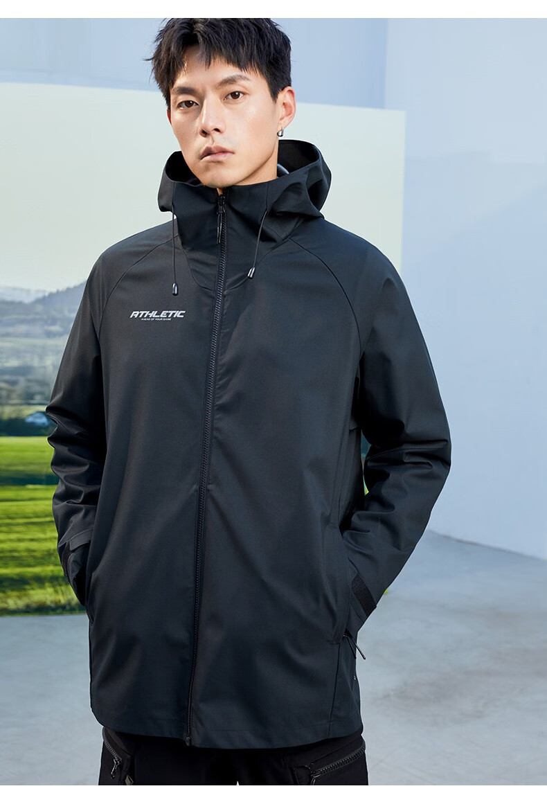 anta/安踏 夹克外套男2021冬季新款梭织潮连帽开衫外套官方旗舰网店