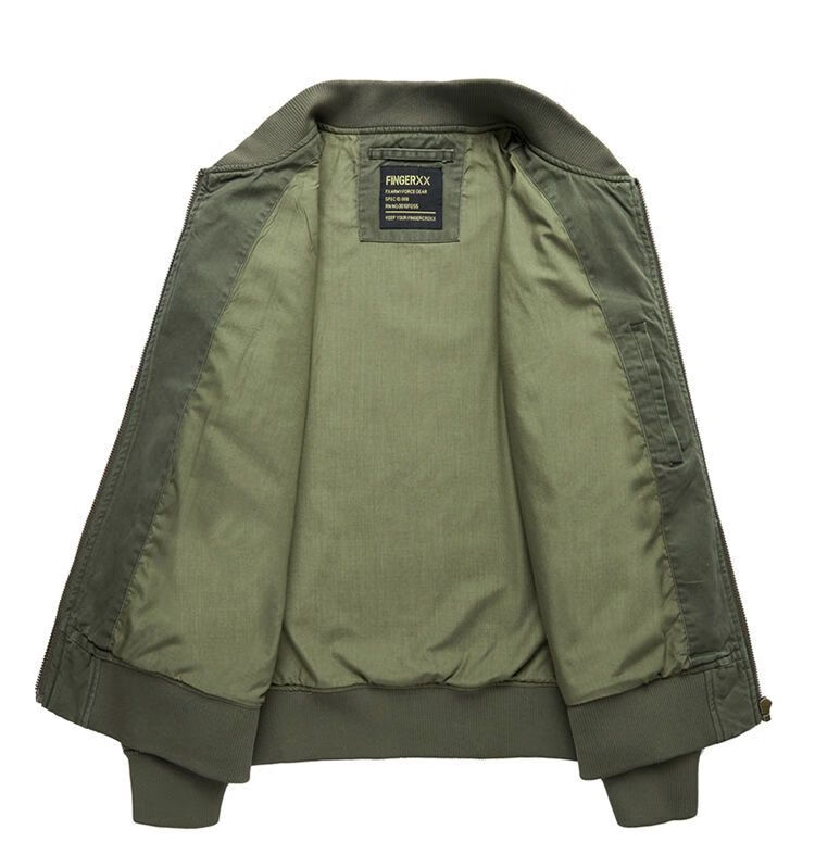 美式复古硬汉风男装潮流ma1多口袋工装飞行员夹克百搭纯色大码男装