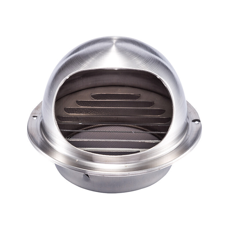 风帽不锈钢外墙风帽屋顶出风口排气罩穿墙外气口防雨挡无动力通风器