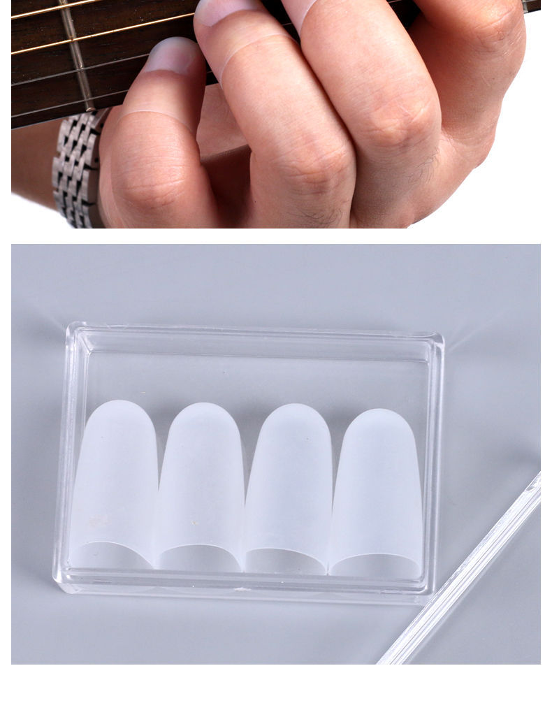 弹吉他护指硅胶左手防痛指套尤克里里和旋神器保护套成人儿童指套 吉