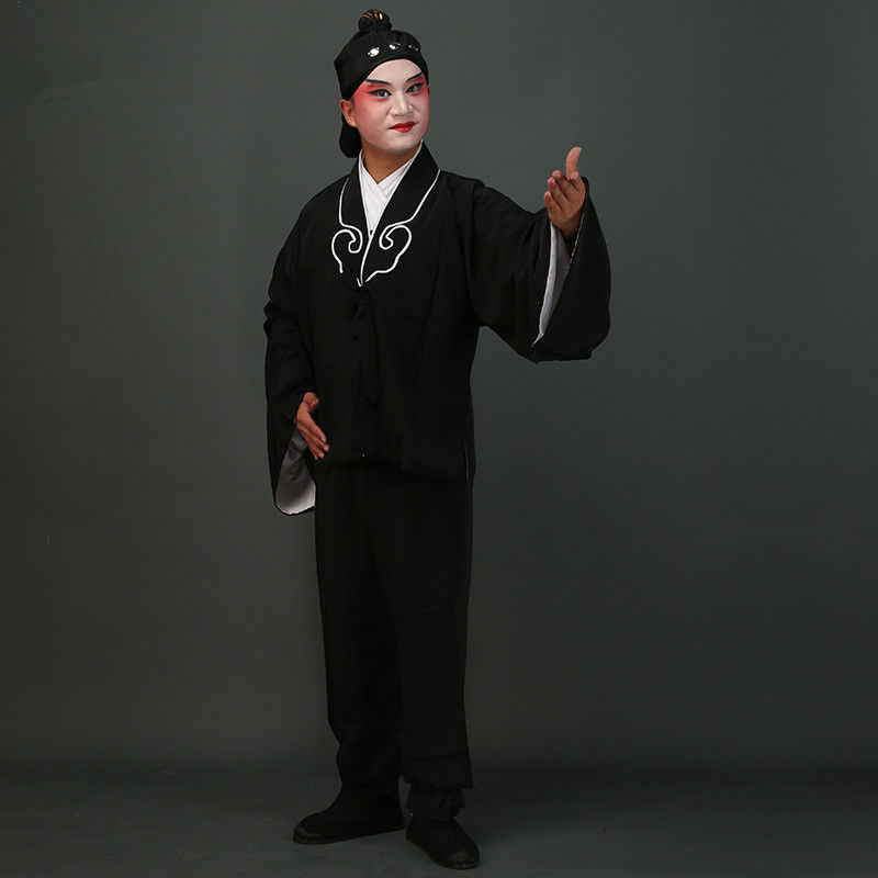 古代店小二演出服男戏曲服装全套戏装男唱戏服古装店小二小郎服小仓娃