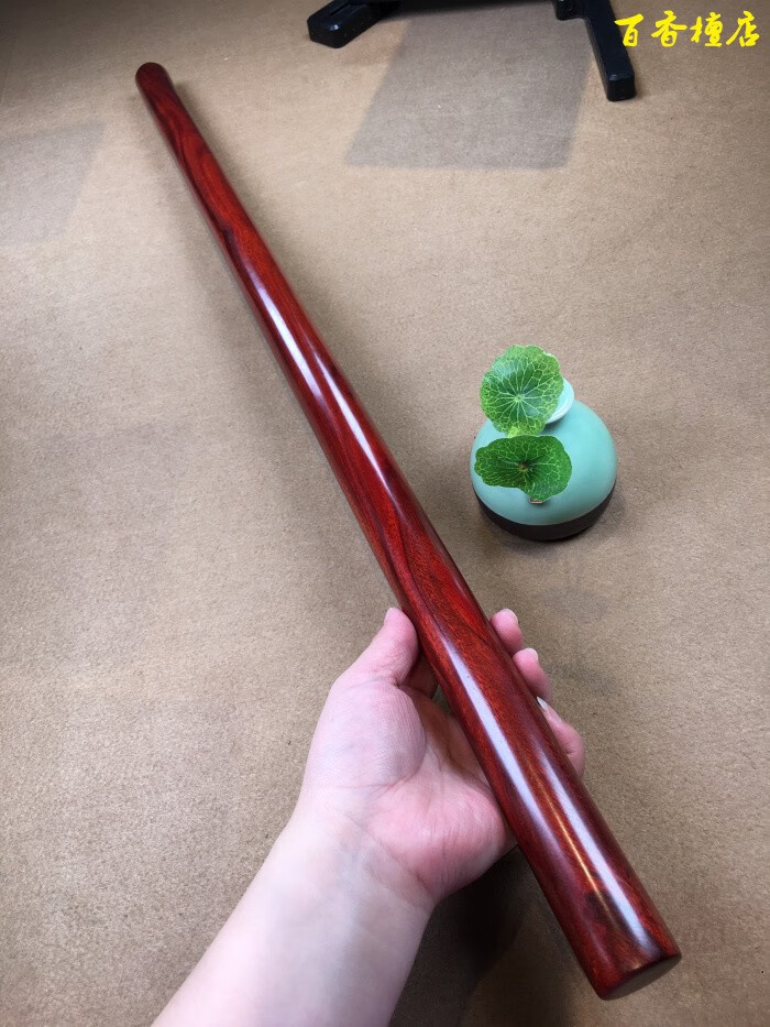小叶紫檀武术棍赞比亚血檀小叶紫檀金箍棒台球杆钓鱼竿原木料把玩棍