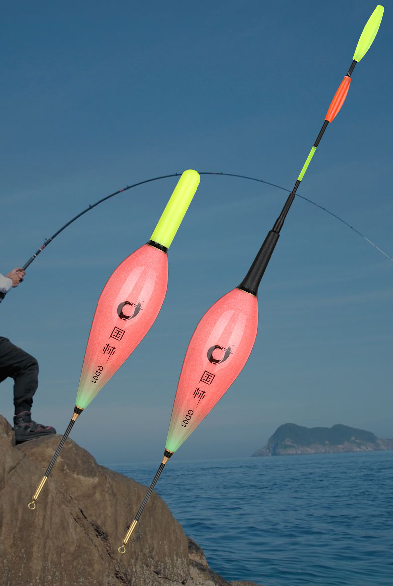 咬钩变色海钓浮漂矶竿远投滑漂专用短漂矶钓漂电子夜光漂海竿立漂国林