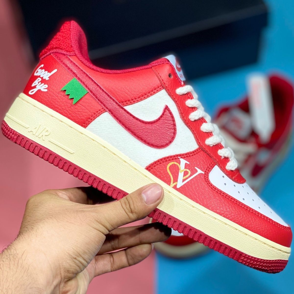 af1 空军一号 红色圣诞good bye定制男女低帮运动板鞋do5220 耐·克