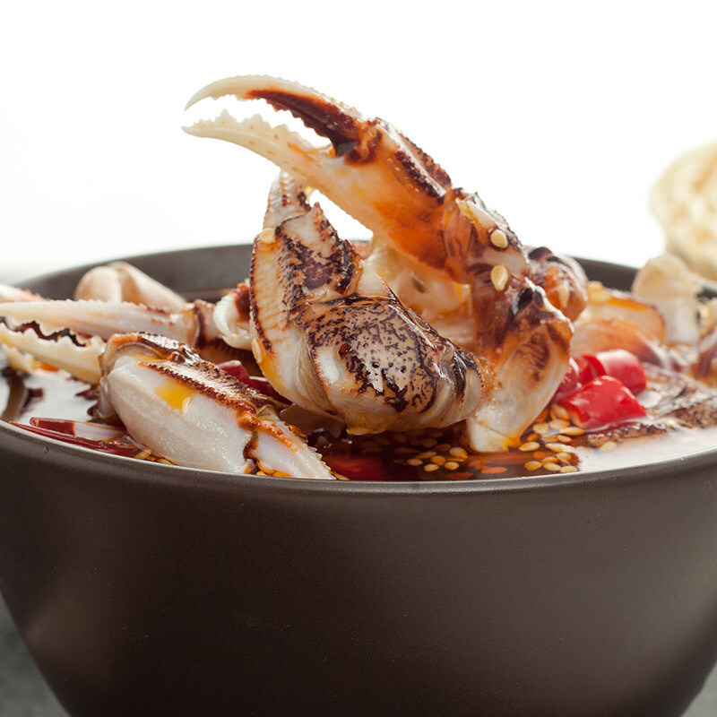 醉蟹钳600g麻辣蟹钳宁波特产即食辣味捞汁蟹脚小海鲜