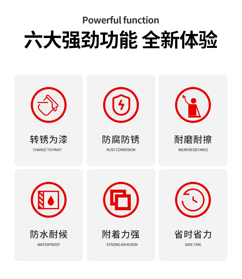 翻新铁锈转换剂金属漆防腐去铁锈转化剂防锈漆自喷免除锈水性带锈转化