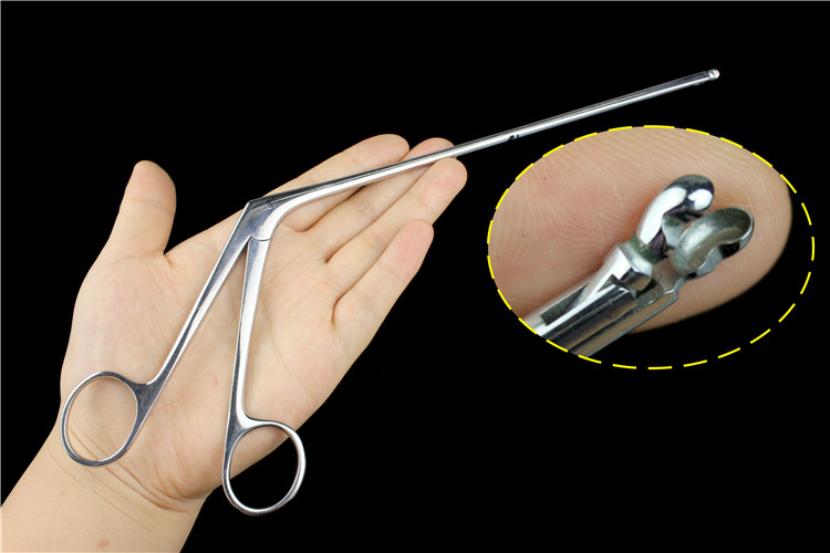 上海医疗器械厂jz金钟五官耳鼻喉科手术器械咽喉医用喉钳喉取样钳喉咙