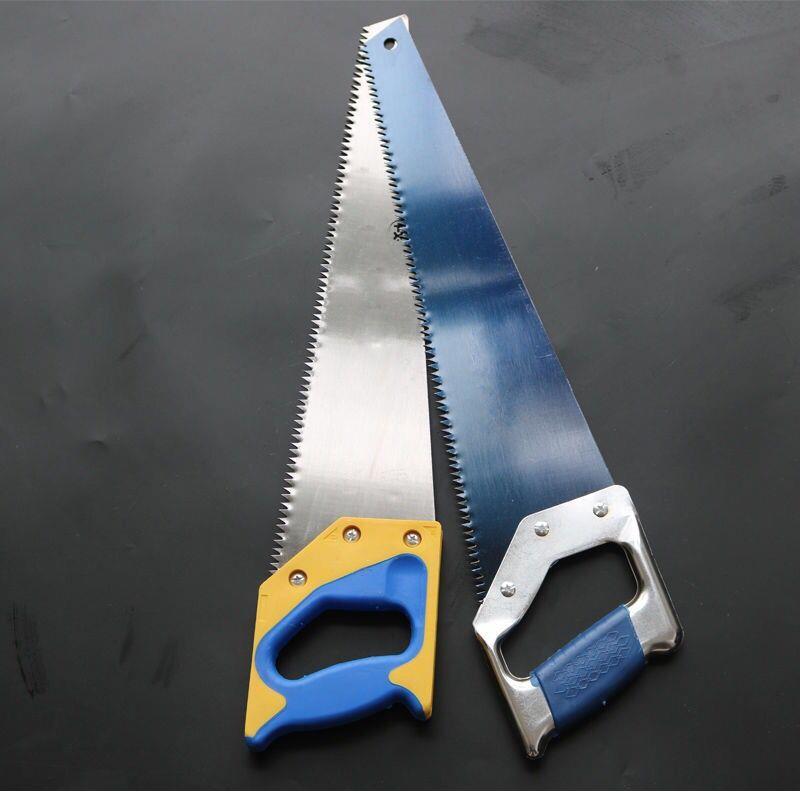 德国进口木工锯手锯园艺园林锯伐木锯快速锰钢木工手工锯手板锯锯 蓝