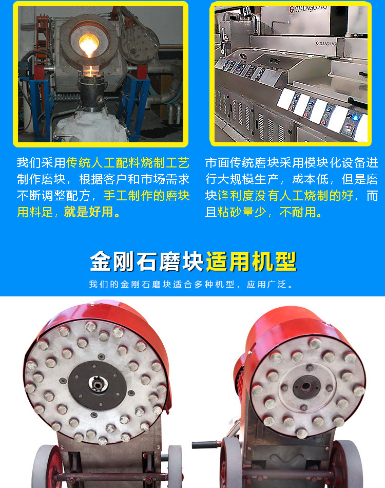 水磨石机金刚石磨头磨块金刚砂水泥混凝土地坪研机抛光打磨片异形定制