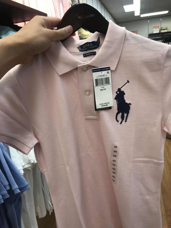 【商场同款】拉夫劳伦polora女纯色夏大马小马标短袖polo衫荶噶 藏青
